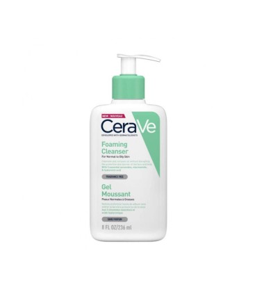 CeraVe Foaming Cleanser Gel Espuma de Limpeza Purificante 236ml