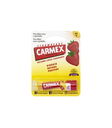 Carmex Stick Bálsamo Labial Morango SPF15 4.25g