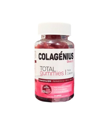 Colagénius Beauty Total Gummies Sabor Framboesa 60 Gomas