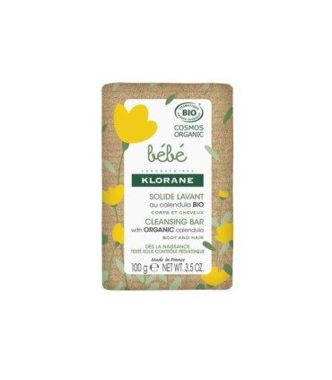 Klorane Bebé Sabonete Sólido Corpo e Cabelo Bio 100g