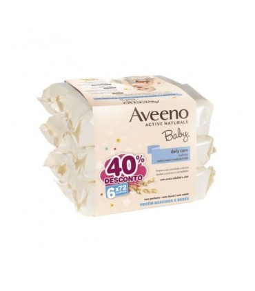 Aveeno Baby Daily Care Toalhitas 6x72 unidades