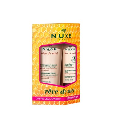 Nuxe Reve De Miel Stick de Lábios 4gr + Creme de Mãos 30ml