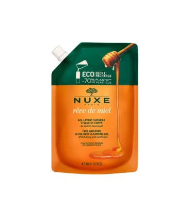 Nuxe Rêve de Miel Gel de Limpeza e Banho Eco Recarga 400ml