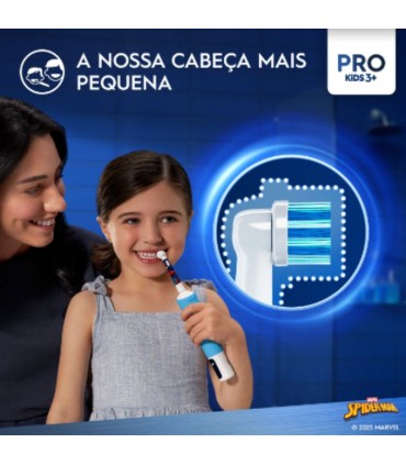 Oral-B Pro Kids3+ Spiderman Escova Elétrica Edição Especial