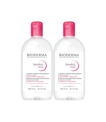 Bioderma Sensibio H2O Solução Micelar 2x500ml
