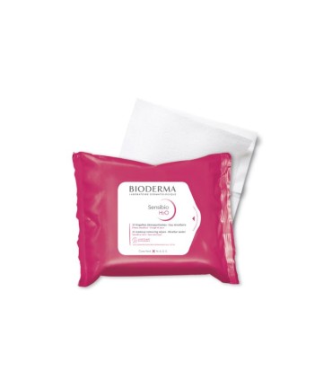 Bioderma Sensibio H2O Toalhitas Desmaquilhantes 25 unidades