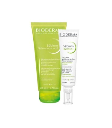 Bioderma Sébium Kerato 30 ml + Sébium Gel Moussant Actif 200 ml