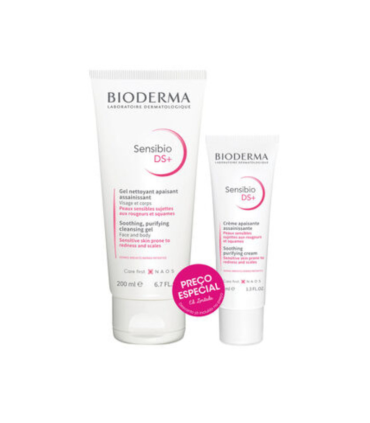 Bioderma Sensibio DS+ Creme Calmante 40ml + Gel de Limpeza 200ml