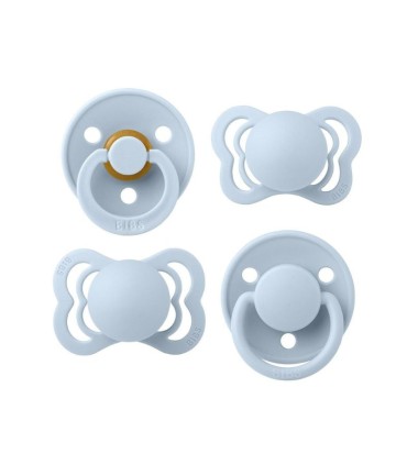 Bibs Pack 4 Chupetas Try It Baby Blue