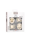 Bibs Pack 4 Chupetas Try It Ivory