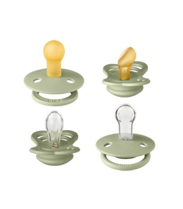 Bibs Pack 4 Chupetas Try It Sage