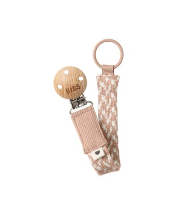 Bibs Porta Chupetas Blush/Ivory