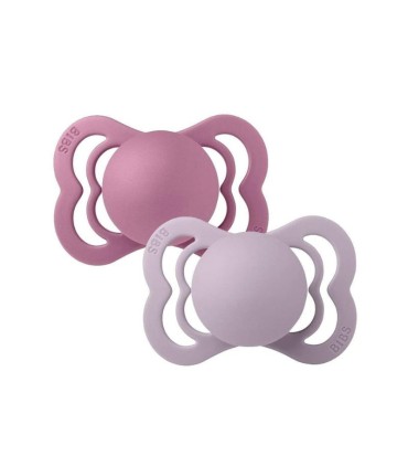 Bibs Supreme 2 Chupetas Fossil Grey/Mauve 6-18 meses