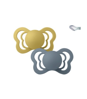 Bibs Couture 2 Chupetas Mustard/Petrol 0-6 meses