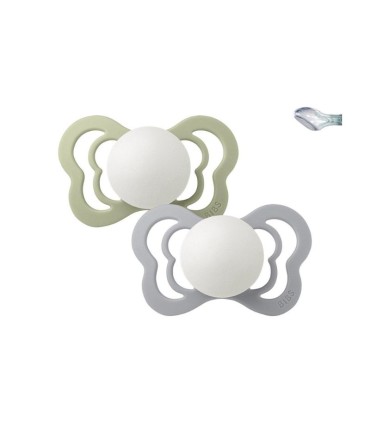 Bibs Couture 2 Chupetas Noturnas Sage/Cloud 0-6 meses