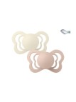 Bibs Couture 2 Chupetas Ivory/Blush 6-18 meses