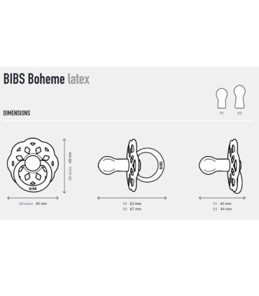 Bibs Boheme 2 Chupetas Desert Sand/Honey Bee 0-6 meses