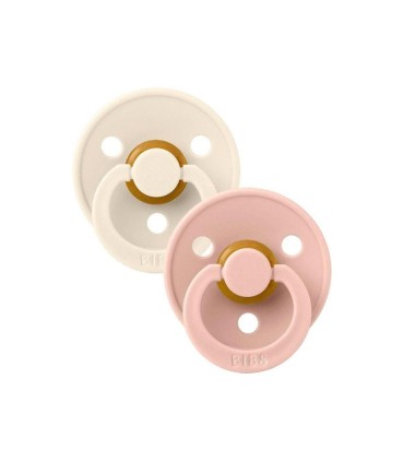Bibs Colour 2 Chupetas Ivory/Blush 0-6 meses