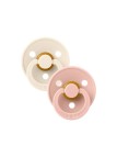 Bibs Colour 2 Chupetas Ivory/Blush 0-6 meses