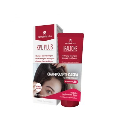 KPL Plus Shampoo Dermatológico 200ml + Iraltone Shampoo Fortificante 200ml