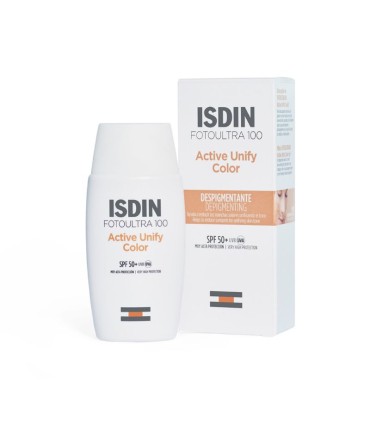 Isdin FotoUltra 100 Active Unify Color Fluído sem Cor SPF50+ 50ml