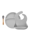 Minikoioi Conjunto de Alimentação BLW Set II Cinza
