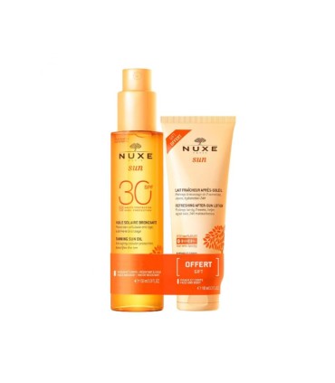 Nuxe Sun Óleo Rosto e Corpo SPF30 150ml Oferta Pós Solar 100ml