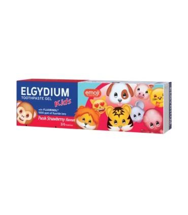 Elgydium Kids Emoji Pasta de Dentes Morango 3-6 anos