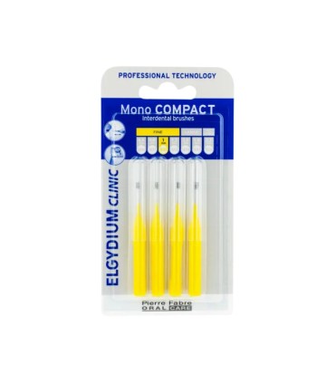 Elgydium Clinic Mono Compact Escovilhão Amarelo 4 unidades