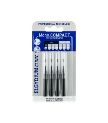 Elgydium Clinic Mono Compact Escovilhão Preto 4 unidades