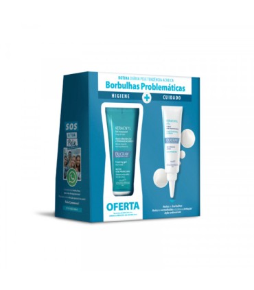 Ducray Keracnyl Gel Espuma 200ml + Ducray Keracnyl PP Creme 30ml