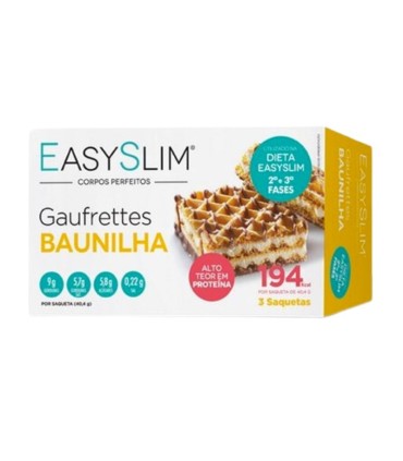 EasySlim Gaufrettes Baunilha 3x42g