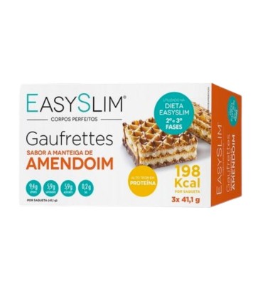 EasySlim Gaufrettes Manteiga de Amendoim 3x42g