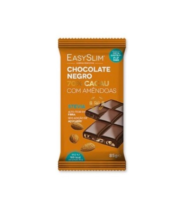 EasySlim Chocolate Negro 70% com Amêndoas 30g