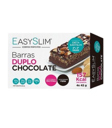 EasySlim Barras Duplo Chocolate 4x42g