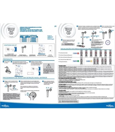 Autoteste 3 em 1 SARS-CoV-2 e gripe A/B