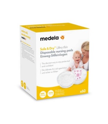Medela Safe and Dry Ultra Thin Protetores de Seio Descartáveis 60 unidades