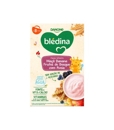 Blédina Papinhas do Bebé Maça Banana Frutos do Bosque com Aveia 200g
