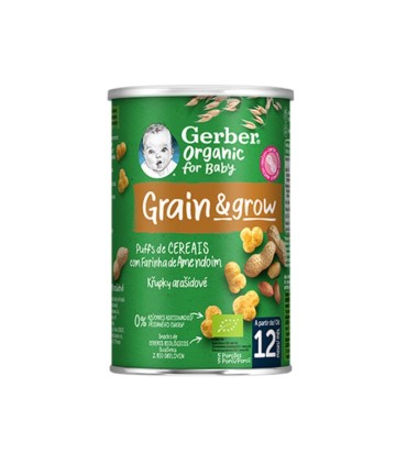 Gerber Organic Puffs Amendoim 12M+ 35g