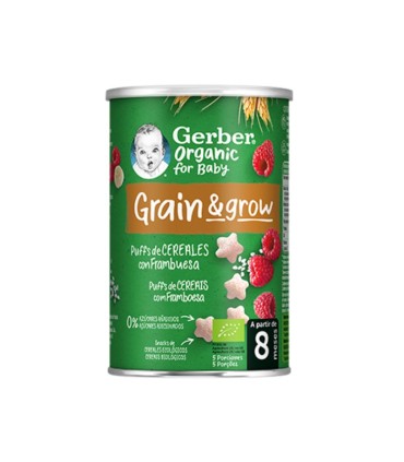 Gerber Organic Puffs Framboesa 8M+ 35g