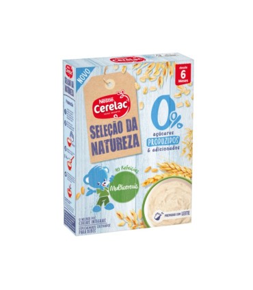 Nestlé Cerelac Seleção da Natureza Multicereais 0% Açúcar 6M 180g