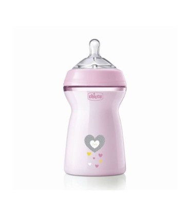 Chicco NaturalFeeling Biberão Girl +6M 330ml