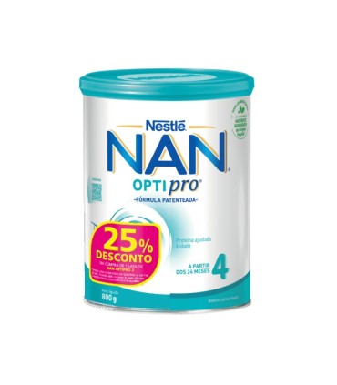 Nestlé NAN Optipro 4 Leite de Crescimento 24m+ 800g 25%