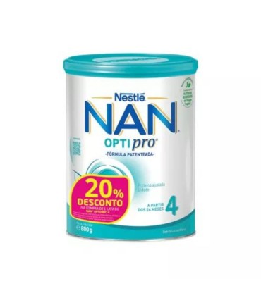 Nestlé NAN Optipro 4 Leite de Crescimento 24m+ 800g 20%