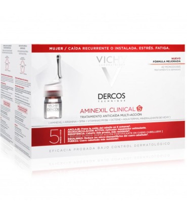 Vichy Dercos Aminexil Intensivo 5 Anti-Queda Woman 42 Monodoses