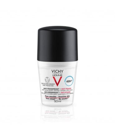 Vichy Homme Desodorizante Roll-On Antimanchas 48h 50ml