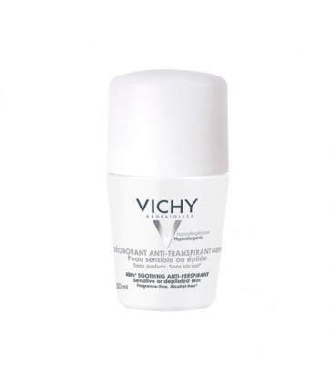 Vichy Desodorizante Roll-On Anti-transpirante Pele Sensivel 50ml