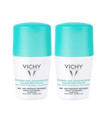Vichy Desodorizante Roll-On Antimanchas 48h 2x50ml