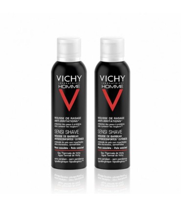 Vichy Homme Sensi Shave Mousse de Barbear 2x200ml