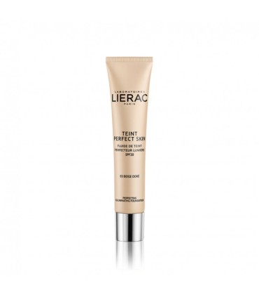 Lierac Teint Perfect Skin Base Fluida Aperfeiçoadora Iluminadora 03 Bege Dourado 30ml